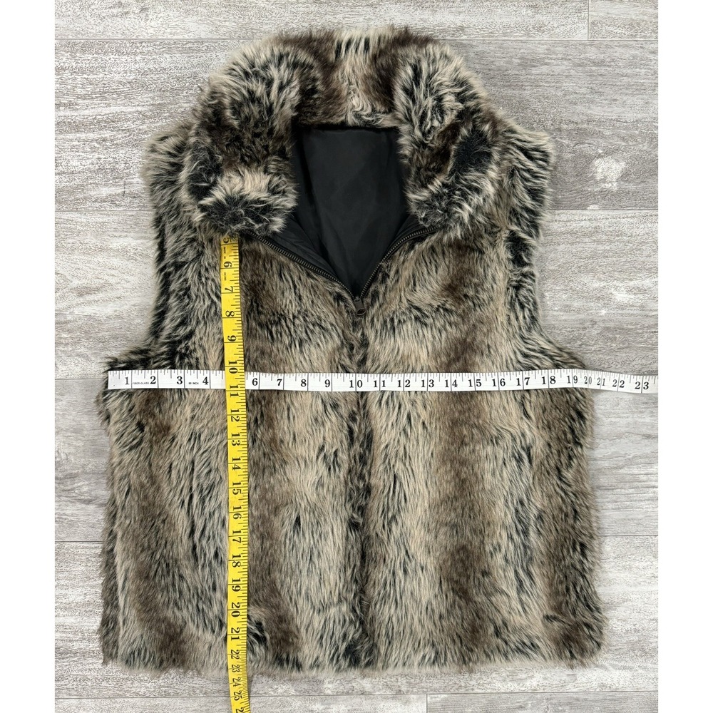 Blassport Reversible Faux Fur Womens Full Zip Vest Size Small Great Condition - Picture 2 of 8